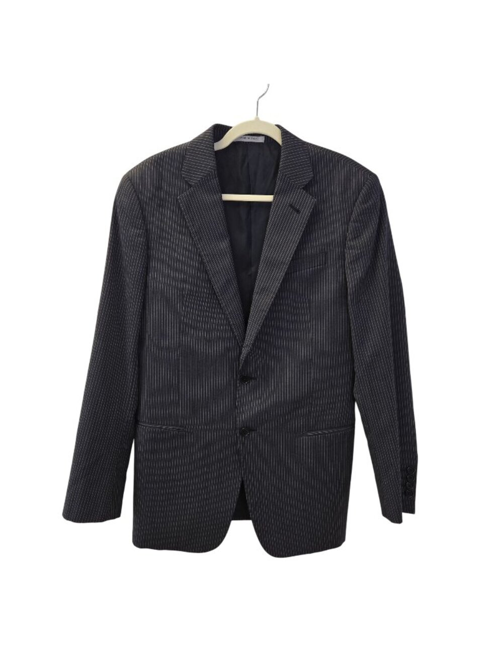 Giorgio Armani Collezioni 100% Wool Two Button Pinstripe Sport Coat Size 40R